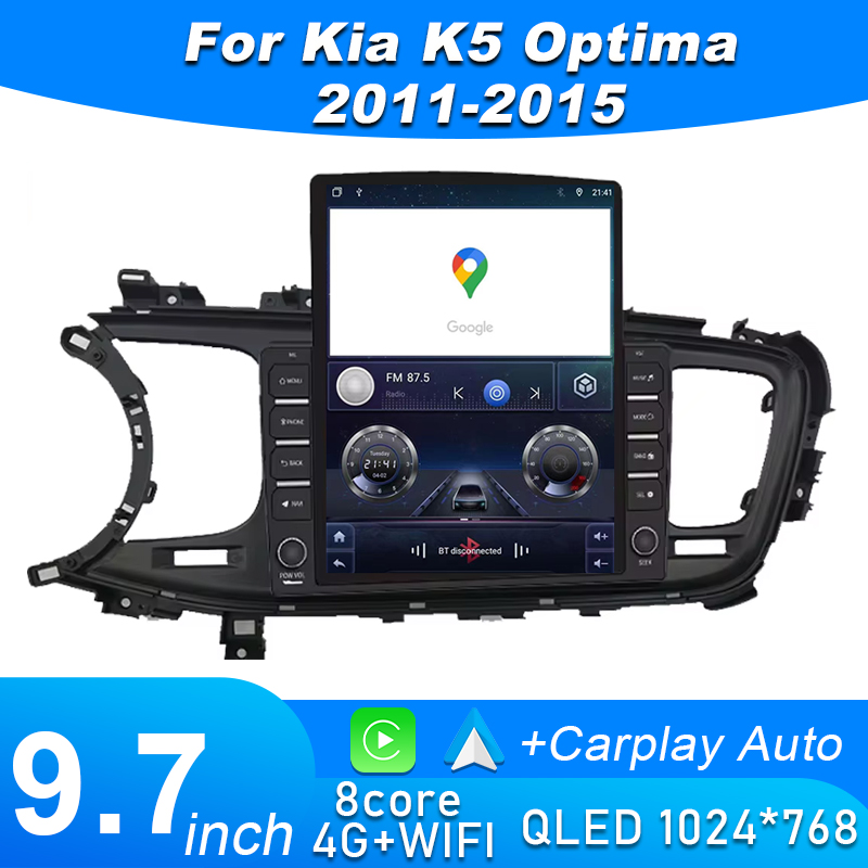 Phone Accessories Display Board - Android 15 ワイヤレスCarPlay対応 Kia K5 Optima