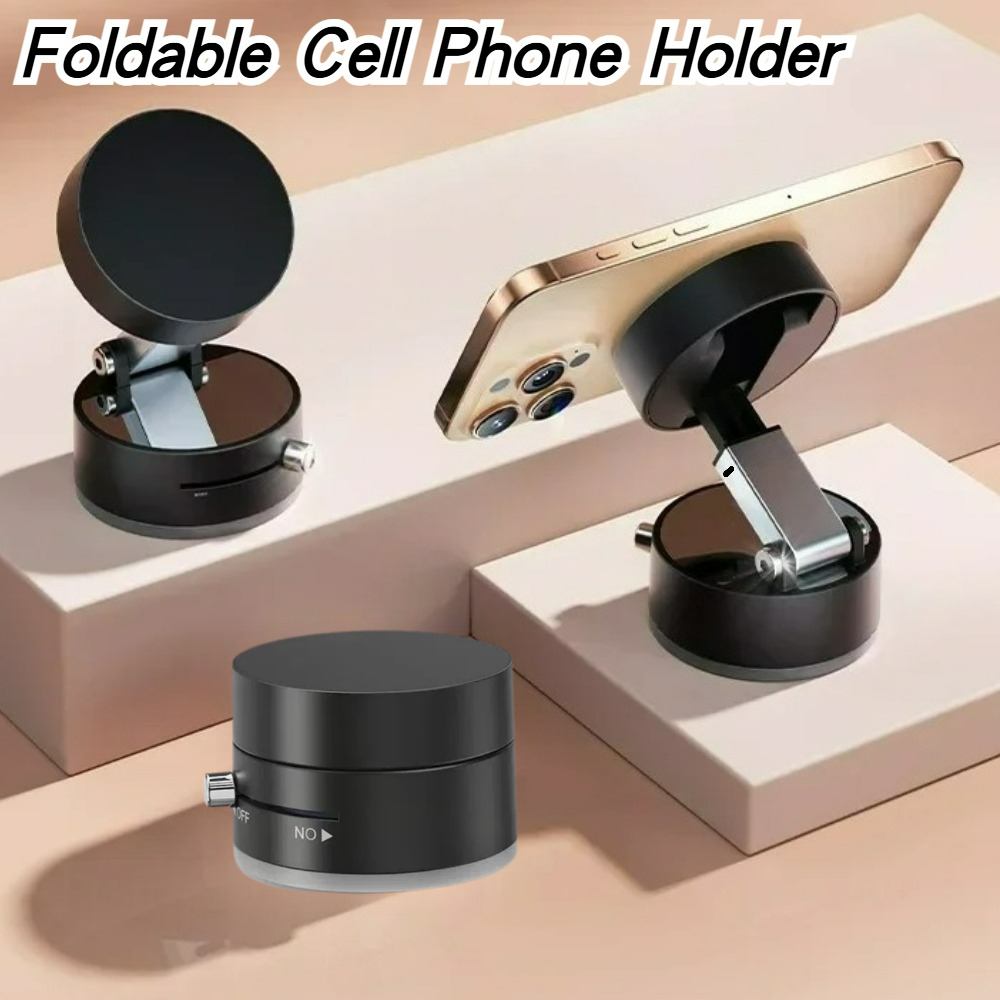 Phone Accessories And Gadget - 高性能磁気真空ホルダー折りたたみ式ユニバーサル電話スタンド車のデスクトップ浴室アウトドアスポーツアクセサリー