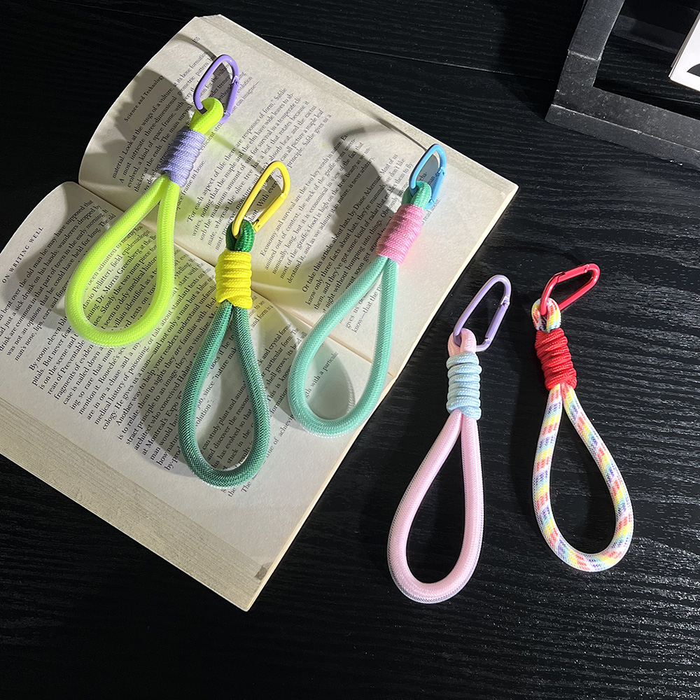 Phone Accessories And Gadget - メッシュランドヤード蛍光ペンダント携帯電話バッグロープキーホルダーファッションクリエイティブ装飾キーコードアクセサリーリストストラップ
