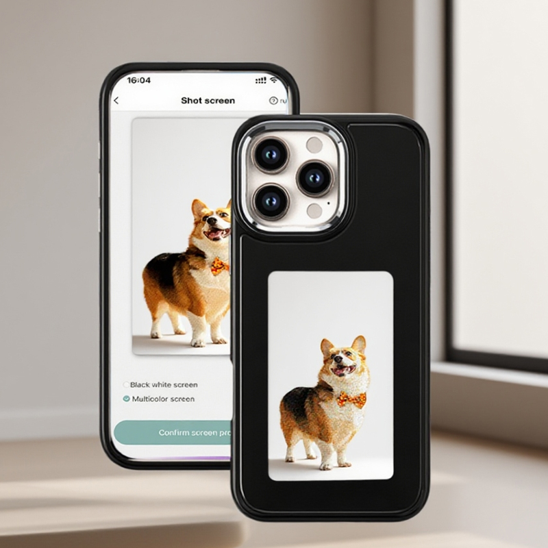 Phone Accessories And Gadget - DIY電子インクスクリーンスマホケース NFC対応 iPhone 15 14 13