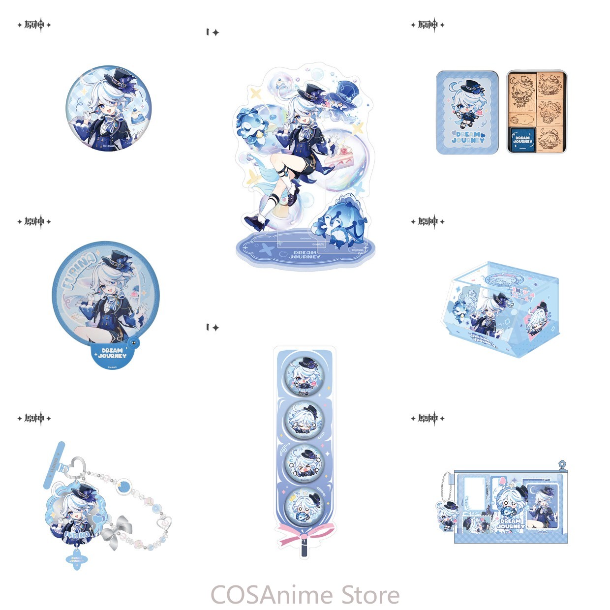 Phone Accessories China - 公式原神インパクト フーリナ アニメコスプレバッジ 折りたたみ扇子 アクリルスタンド 携帯電話チェーンペンダント