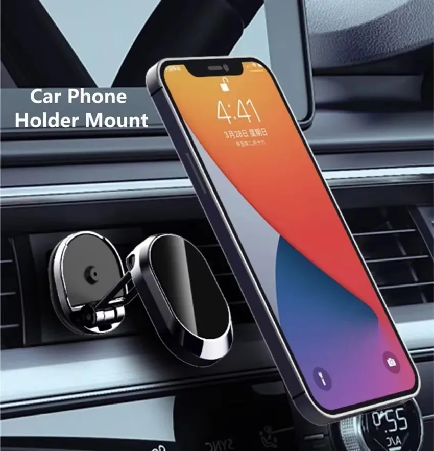 マグネット式車載電話ホルダー マグネット式電話ブラケット 折 - Phone Accessories And Gadget のレビューと価格