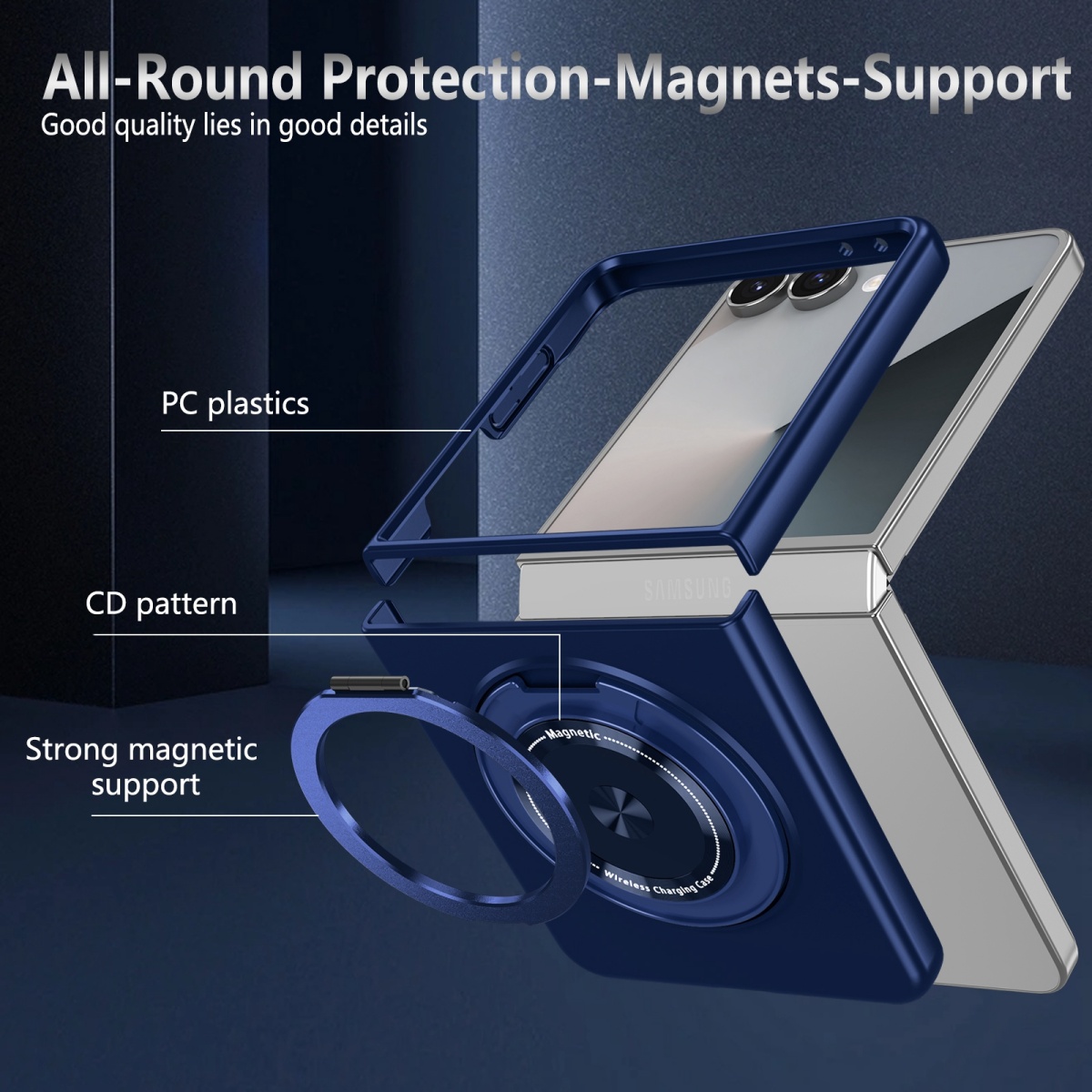 磁気金属回転リングホルダー電話ケースギャラクシー Z フリッ - Phone Accessories Ring Holder のレビューと価格