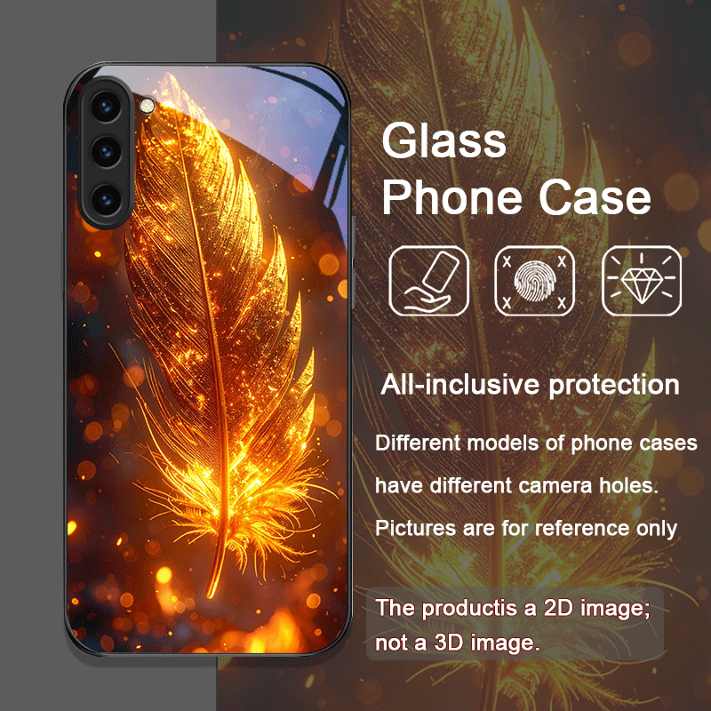 美的フェニックス火炎羽模様強化ガラス製スマホケース Sams - Samsung Galaxy S24 のレビューと価格
