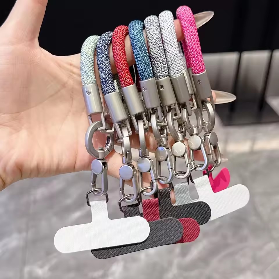 金属製スマホストラップガスケットパッチ回転式メタルバックル吊 - Phone Accessories And Gadget のレビューと価格