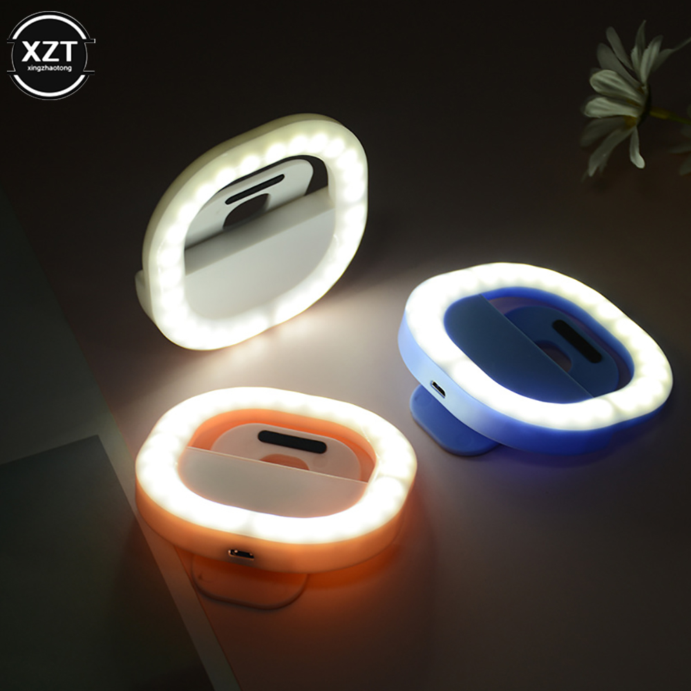 携帯電話補助光 LED リングライト Selfie ランプ調 - Led Strip Selfie のレビューと価格