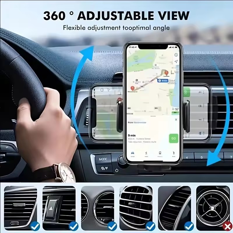 ユニバーサルカーフックベースフォンホルダー 重力式モバイルス - Phone Accessories And Gadget のレビューと価格