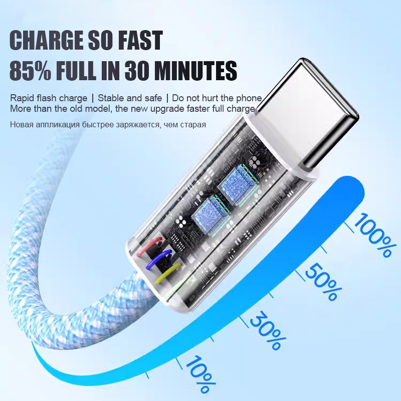 1-50個 60W タイプC 編組ケーブル iPhone 1 - Phone Accessories Online のレビューと価格
