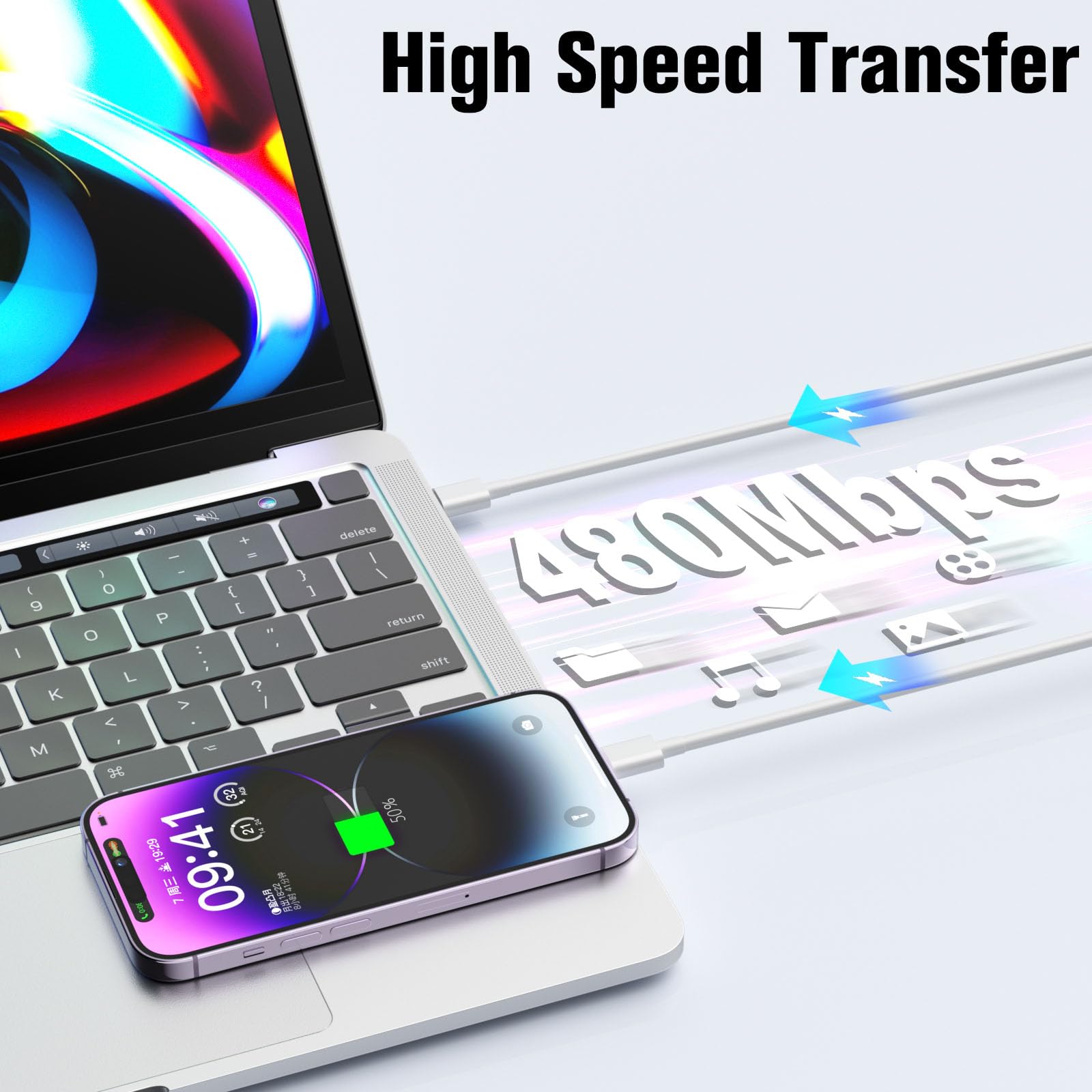 急速充電ケーブルタイプC,Apple,電話アクセサリー,pd - Phone Accessories Online のレビューと価格