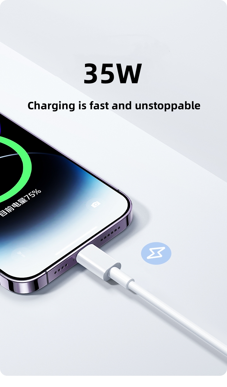 35W USBケーブル iPhone 14 13 12 11 - Phone Accessories Online のレビューと価格